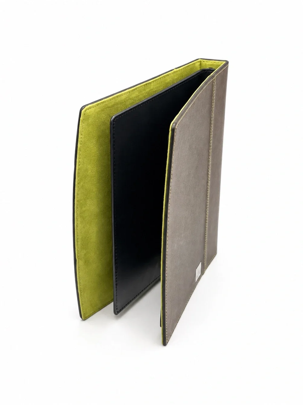 Swing Brown Leather Lime Green Suede 72-Photo 4x6 Album New